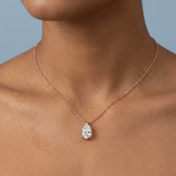 Pear Shape Cut Lab Grown Diamond Pendant