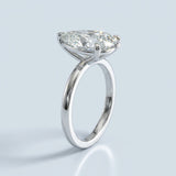 Pear Cut Solitaire Engagement Ring