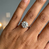 The 6-prong Hidden Halo Solitaire Ring