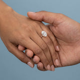 Oval Hidden-Halo Lab-Grown Diamond Ring — 2.00 ct Centre Minimum