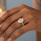 Best Ever Oval Halo Ring