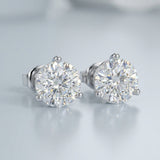 Martini 3-prong: 1.80 Carat D-E Color, VS2-VS1 Clarity, Lab-Grown Diamond Earrings – Timeless Brilliance Redefined
