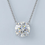 Round Cut Lab Grown Diamond Pendant 2.03 ct