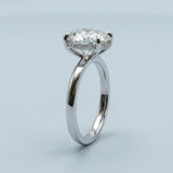 Hidden Halo Oval Brilliant Cut