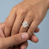 Best Ever Oval Halo Ring
