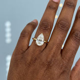 Pear Cut Solitaire Engagement Ring