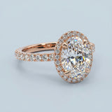 Best Ever Oval Halo Ring