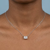 East-West Radiant Cut Pendant (Lab Grown Diamond)