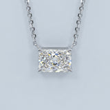 East-West Radiant Cut Pendant (Lab Grown Diamond)