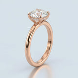 Solitaire Inspired Hidden Halo Round Brilliant