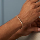 Pear shape Lab Grown Diamond Tennis Bracelet 4.50 cttw