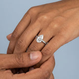 Pear Cut Solitaire Engagement Ring