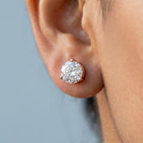 Martini 3-prong: 1.80 Carat D-E Color, VS2-VS1 Clarity, Lab-Grown Diamond Earrings – Timeless Brilliance Redefined