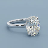 Hidden Halo Oval Brilliant Cut