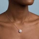 Classic Halo Round Brilliant Lab Grown Diamond Pendant Halo 1.20 carat.