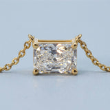 East-West Radiant Cut Pendant (Lab Grown Diamond)