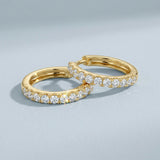 Lab Diamond Inside Out Hoops Earrings 1.00 ct