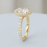 Best Ever Oval Halo Ring