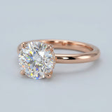 Solitaire Inspired Hidden Halo Round Brilliant