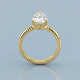 Pear Cut Solitaire Engagement Ring