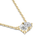 TOI ET MOI Emerald & Pear cut Lab Grown Diamond Pendant 2.00 ct tw