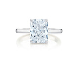 Radiant cut Diamond Hidden Halo