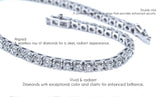 Tennis Bracelet Round Brilliant Cut Diamonds 10.50 CTW