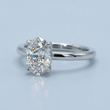 1ct Oval Lab-Grown Diamond Solitaire Ring