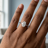 1ct Oval Lab-Grown Diamond Solitaire Ring