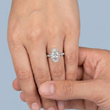 Marquise Diamond Milgrain Bezel Engagement Ring
