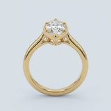 Marquise Diamond Milgrain Bezel Engagement Ring