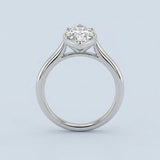 Marquise Diamond Milgrain Bezel Engagement Ring