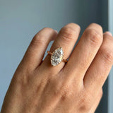 Marquise Diamond Milgrain Bezel Engagement Ring