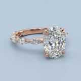 Stunning Oval Cut Diamond Engagement Ring