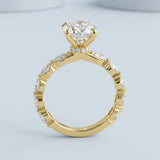 Stunning Oval Cut Diamond Engagement Ring