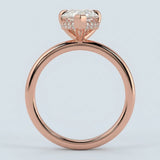 Pear Brilliant Cut Hidden Halo Ring