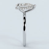 Pear Brilliant Cut Hidden Halo Ring