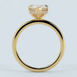 Pear Brilliant Cut Hidden Halo Ring
