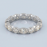Eternity Ring with Round and Marquise Cut Diamonds