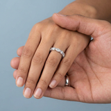 Eternity Ring with Round and Marquise Cut Diamonds