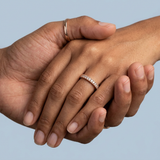 Thin and beautiful milgrain round diamond band