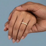 Thin and beautiful milgrain round diamond band