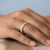 Three rows wedding band