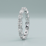 Eternity Ring with Round and Marquise Cut Diamonds
