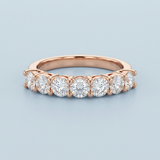 Classic seven stone wedding band