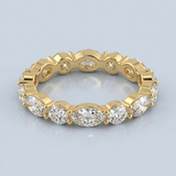 Eternity Ring with Round and Marquise Cut Diamonds