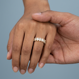 Oval Cut Eternity Band Perfectly Matched 4.50 CTW