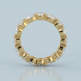 Eternity Ring with Round and Marquise Cut Diamonds