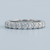 Classic shared prong eternity band