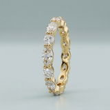Eternity Ring with Round and Marquise Cut Diamonds